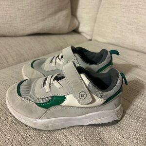 Stride Rite Gray and Green Kids Sneakers